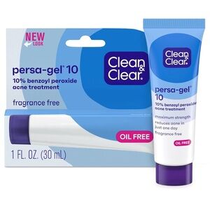 Clean & Clear Persa-Gel 10 Acne Treatment - Blue and White